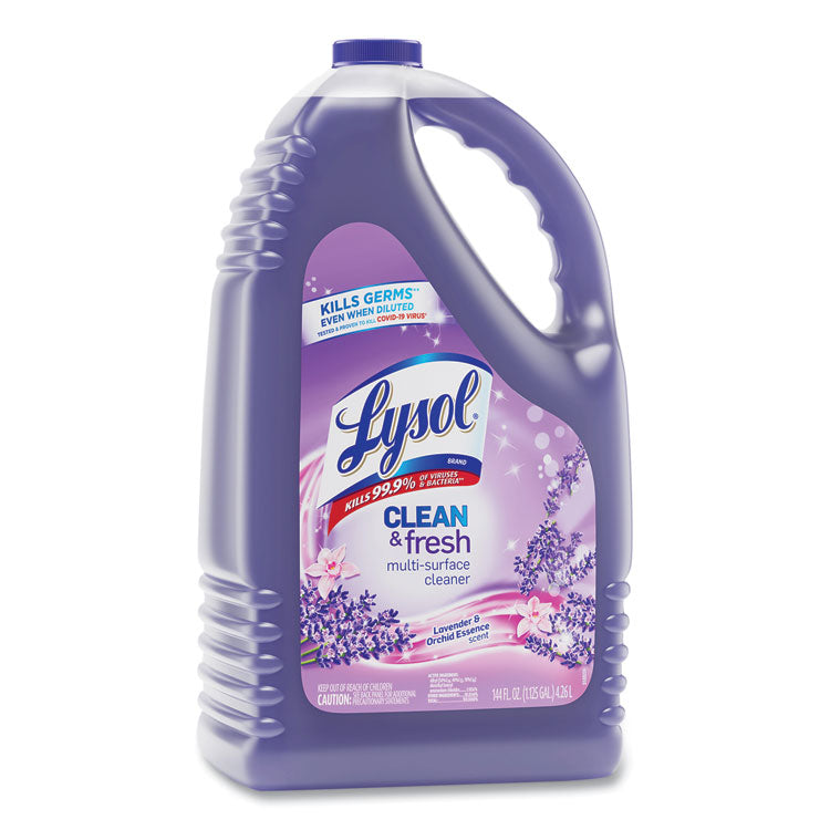 Clean and Fresh Multi-Surface Disinfectant Cleaner, Lavender and Orchid Essence, 144 oz Bottle