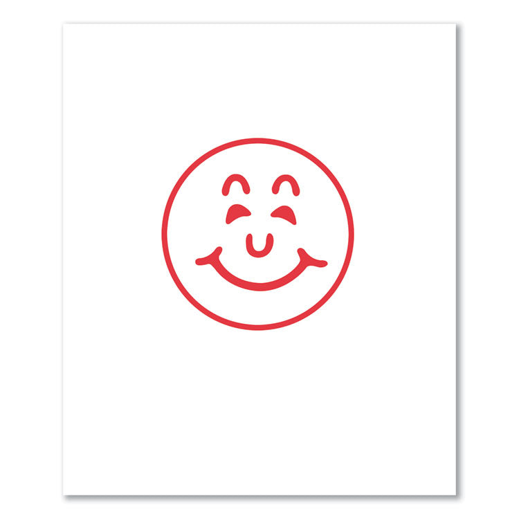 Specialty Stamp, Smiley Face, 0.63 dia, Red