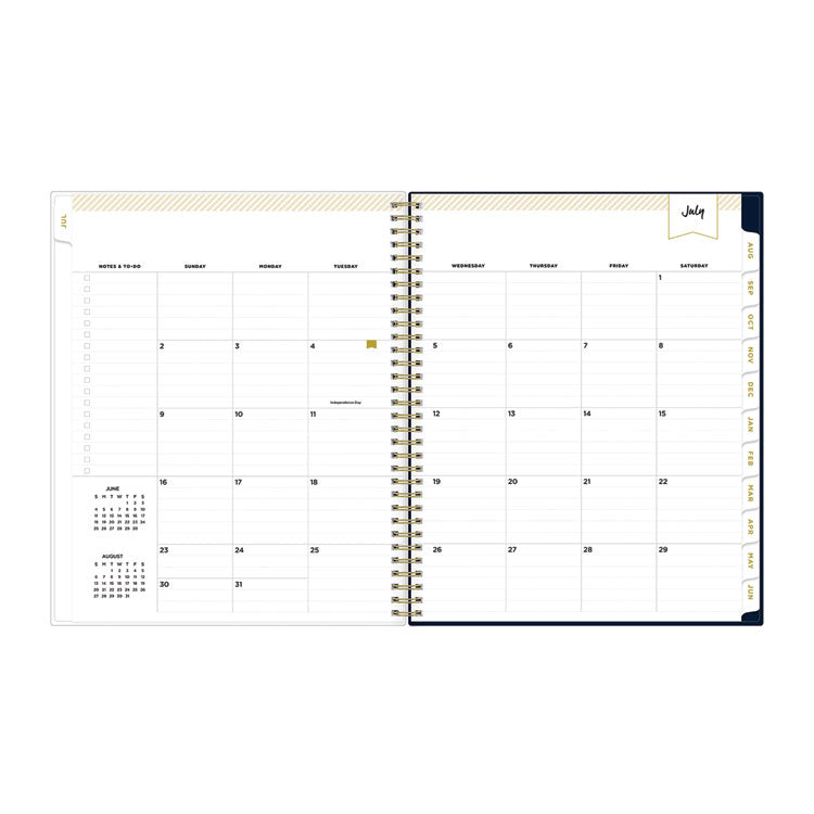 Day Designer Peyton Create-Your-Own Cover Weekly/Monthly Planner, Floral, 11 x 8.5, Navy, 12-Month (July to June): 2025-2026