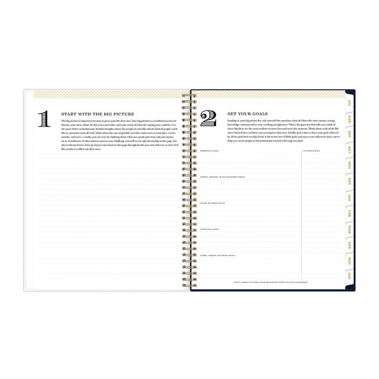 Day Designer Peyton Create-Your-Own Cover Weekly/Monthly Planner, Floral, 11 x 8.5, Navy, 12-Month (July to June): 2025-2026