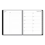 Enterprise Academic Weekly/Monthly Planner, 11 x 8.5, Black Cover, 12-Month (July to June): 2025 to 2026