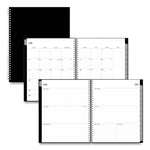Enterprise Academic Weekly/Monthly Planner, 11 x 8.5, Black Cover, 12-Month (July to June): 2025 to 2026