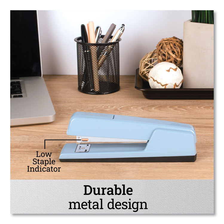 747 Classic Full Strip Stapler, 30-Sheet Capacity, Sky Blue