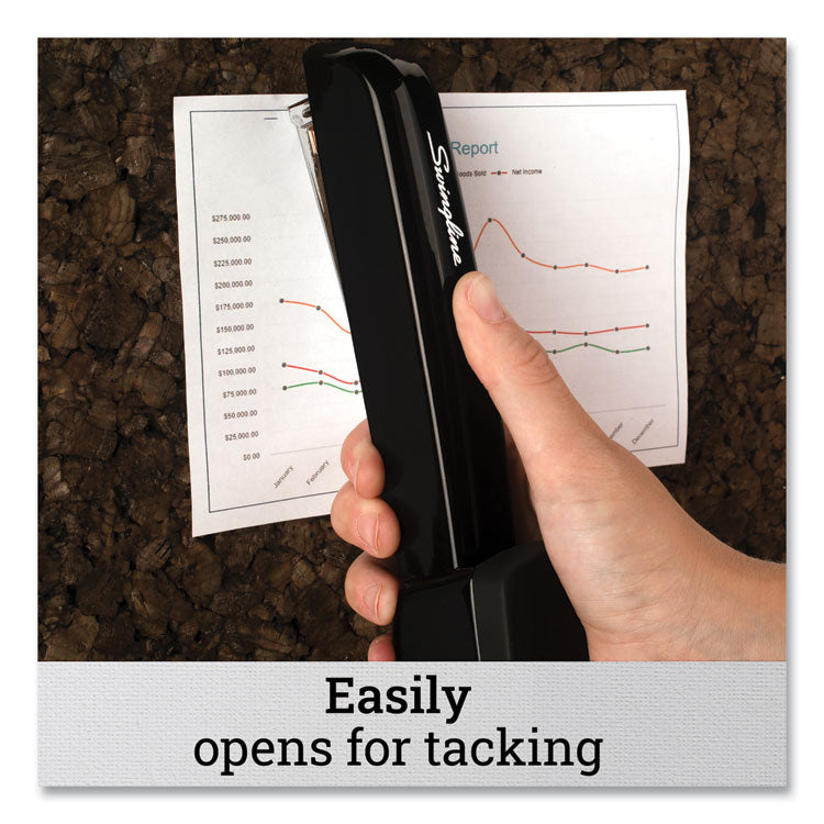 747 Business Full Strip Desk Stapler, 30-Sheet Capacity, Black