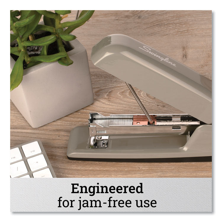 747 Business Full Strip Desk Stapler, 30-Sheet Capacity, Steel Gray