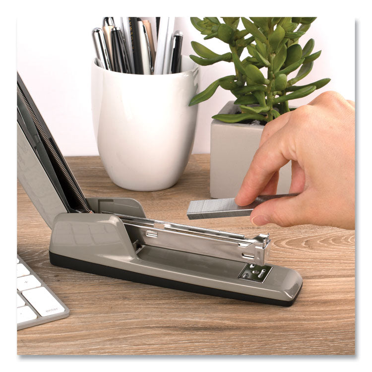 747 Business Full Strip Desk Stapler, 30-Sheet Capacity, Steel Gray