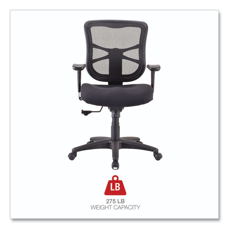 Alera Elusion Series Mesh Mid-Back Swivel/tilt Chair, Supports Up To 275 Lb, 17.9" To 21.8" Seat Height, Black