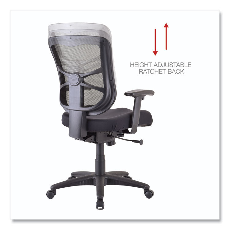 Alera Elusion Series Mesh Mid-Back Swivel/tilt Chair, Supports Up To 275 Lb, 17.9" To 21.8" Seat Height, Black