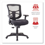 Alera Elusion Series Mesh Mid-Back Swivel/tilt Chair, Supports Up To 275 Lb, 17.9" To 21.8" Seat Height, Black