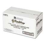 CaterWrap Heavyweight Cutlery Combo Kit, Fork/Knife/Napkin/Spoon, Plastic, Black, 100/Carton