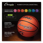 Rubber Sports Ball, Basketball, No. 7 Size, Orange