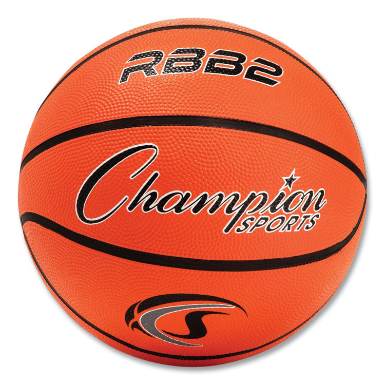 Rubber Sports Ball, Basketball, No. 5 Size, Junior Size, Orange
