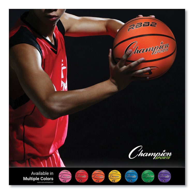 Rubber Sports Ball, Basketball, No. 5 Size, Junior Size, Orange