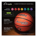 Rubber Sports Ball, Basketball, No. 6 Size, Orange