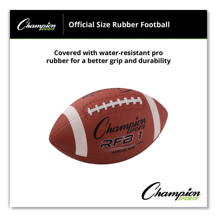 Rubber Sports Ball, Football, Official NFL, No. 9 Size, Brown
