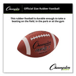 Rubber Sports Ball, Football, Official NFL, No. 9 Size, Brown