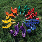 Scoop Ball Set, Plastic, Assorted Colors, 2 Scoops,1 Ball/set, 6/set