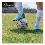 Rubber Sports Ball, Soccer, No. 4 Size, White/Black