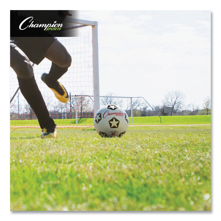 Rubber Sports Ball, Soccer, No. 5 Size, White/Black