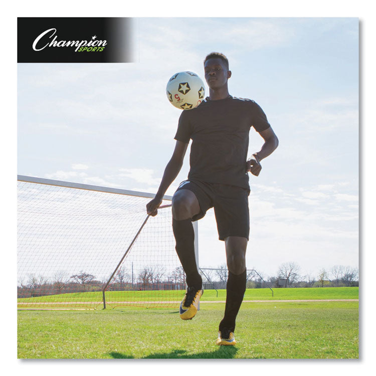 Rubber Sports Ball, Soccer, No. 5 Size, White/Black