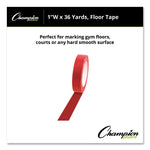 Floor Tape, 1" X 36 Yds, Red