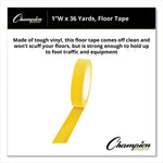 Floor Tape, 1" X 36 Yds, Yellow