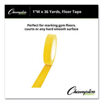 Floor Tape, 1" X 36 Yds, Yellow