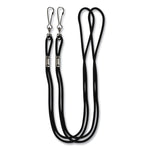 Lanyard, Metal J-Hook Fastener, 20" Long, Assorted Colors, 12/Pack