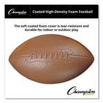Coated Foam Sport Ball, Football, Playground Size, Brown