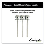 Nickel-Plated Inflating Needles For Electric Inflating Pump, 3/pack