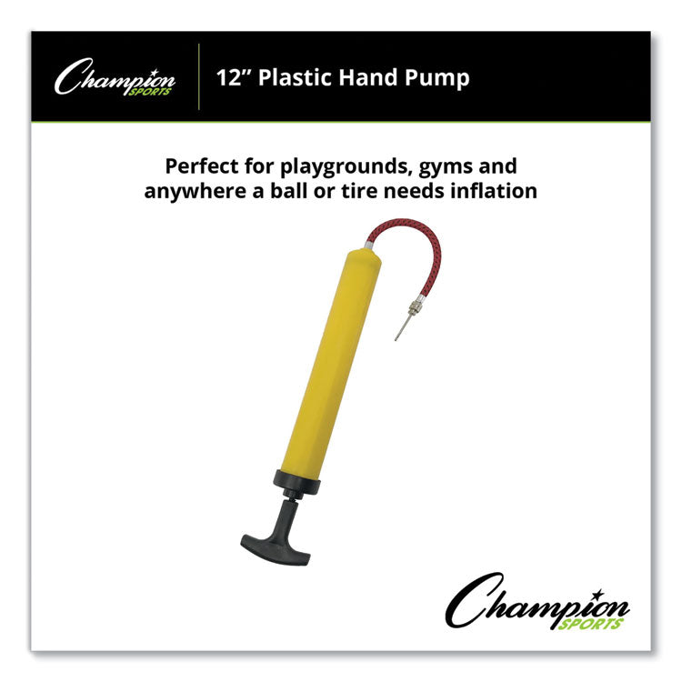 Standard Hand Pump, 12" Long, Yellow/Black