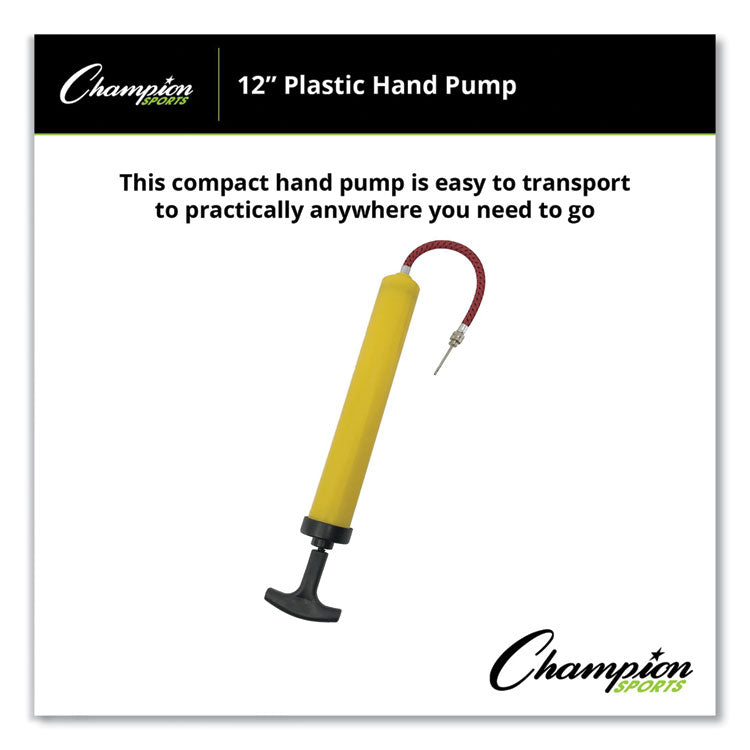 Standard Hand Pump, 12" Long, Yellow/Black