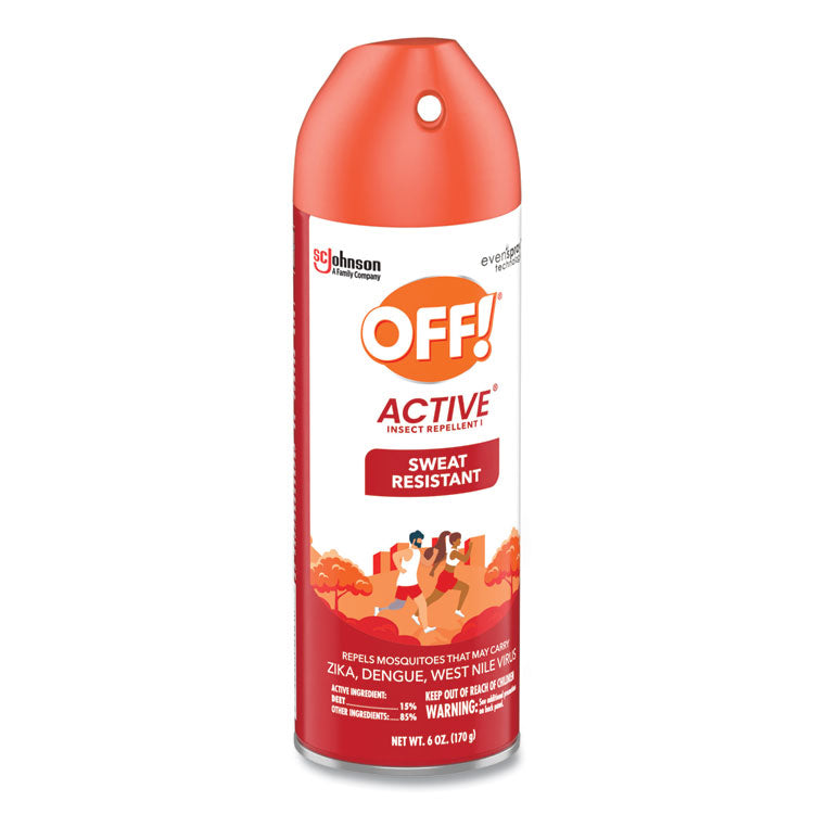 ACTIVE Insect Repellent, 6 oz Aerosol Spray, 12/Carton