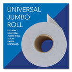 Essential JRT Jumbo Roll Bathroom Tissue, Septic Safe, 2-Ply, White, 3.55" x 1,000 ft, 12 Rolls/Carton