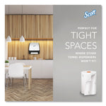 Slimroll Towels, 1-Ply, 8" x 580 ft, White/Orange Core, 6 Roll/Carton