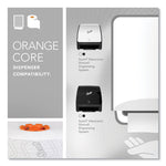 Slimroll Towels, 1-Ply, 8" x 580 ft, White/Orange Core, 6 Roll/Carton