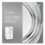 Slimroll Towels, 1-Ply, 8" x 580 ft, White/Orange Core, 6 Roll/Carton