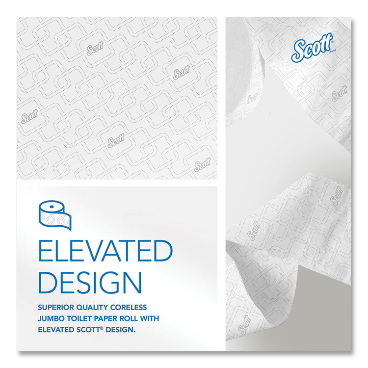 Essential Coreless JRT, Septic Safe, 2-Ply, White, 3.75" x 1,150 ft, 12 Rolls/Carton