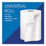 Essential High Capacity Hard Roll Towels for Business, Absorbency Pockets, 1-Ply, 8" x 1,000 ft, 1.5" Core, White,12 Rolls/CT