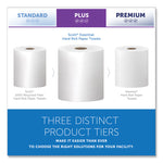 Essential High Capacity Hard Roll Towels for Business, Absorbency Pockets, 1-Ply, 8" x 1,000 ft, 1.5" Core, White,12 Rolls/CT