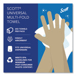 Essential Multi-Fold Towels, Plus Tier, Absorbency Pockets, 1-Ply, 9.2 x 9.4, White, 250/Packs, 16 Packs/Carton