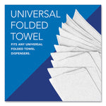 Essential Multi-Fold Towels, Standard Tier, Absorbency Pockets, 1-Ply, 9.2 x 9.4, White, 250/Pack, 16 Packs/Carton