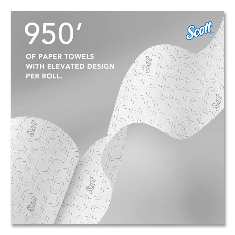 Essential High Capacity Hard Roll Towel, 1-Ply, 8" x 950 ft, White, 6 Rolls/Carton