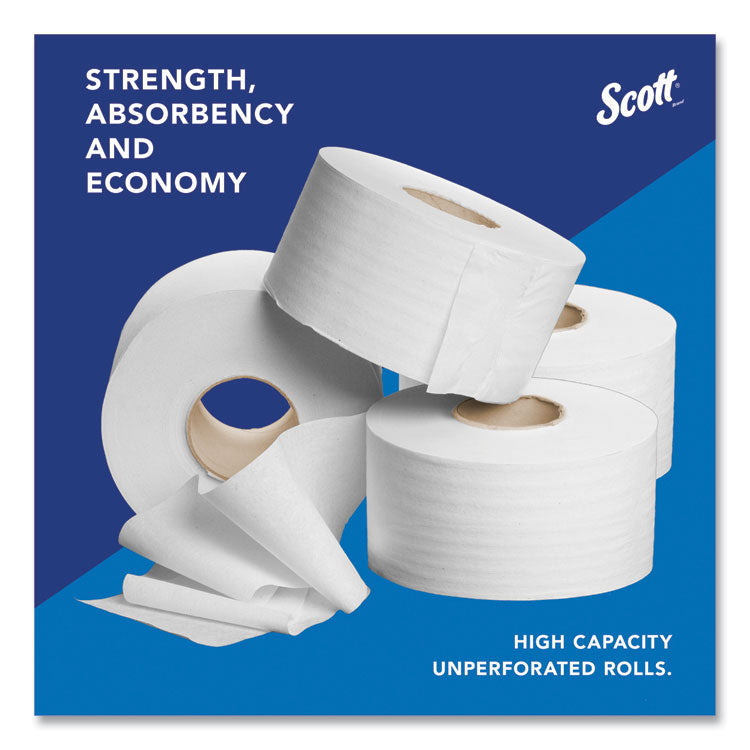 Essential JRT Jumbo Roll Bathroom Tissue, Septic Safe, 2-Ply, White, 3.55" x 1,000 ft, 4 Rolls/Carton