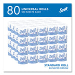 Essential Standard Roll Bathroom Tissue for Business, Septic Safe, 2-Ply, White, 550 Sheets/Roll, 80/Carton