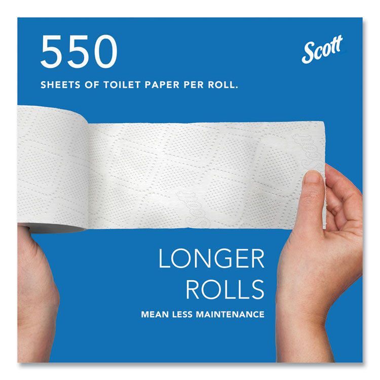 Essential Standard Roll Bathroom Tissue for Business, Septic Safe, Convenience Carton, 2-Ply, White, 550/Roll, 20 Rolls/CT