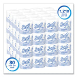 Essential Standard Roll Bathroom Tissue for Business, Septic Safe, 1-Ply, White, 1,210 Sheets/Roll, 80 Rolls/Carton