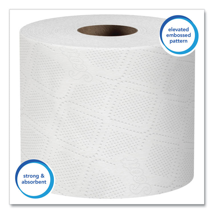 Essential Standard Roll Bathroom Tissue for Business, Septic Safe, 1-Ply, White, 1,210 Sheets/Roll, 80 Rolls/Carton