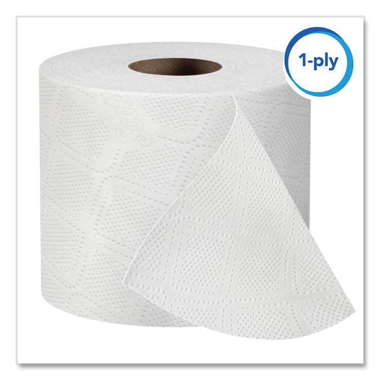 Essential Standard Roll Bathroom Tissue for Business, Septic Safe, 1-Ply, White, 1,210 Sheets/Roll, 80 Rolls/Carton