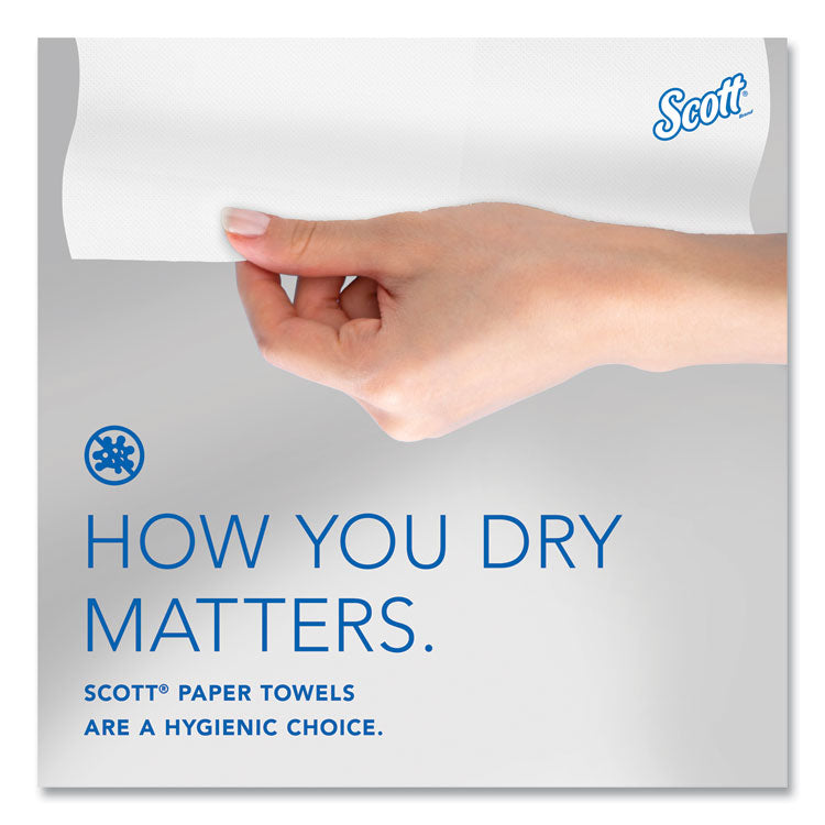 Pro Hard Roll Paper Towels with Absorbency Pockets, for Scott Pro Dispenser, Blue Core Only, 1-Ply, 7.5" x 900 ft, 6 Rolls/CT